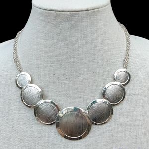 Beautiful Italian sterling necklace with round discs